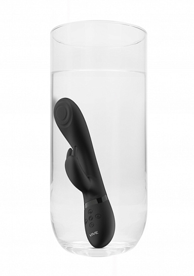 Вибромассажер кролик Cato с функцией импульсное воздействие, черный