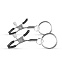 Зажимы для сосков Easytoys Metal Nipple Clamps With Ring