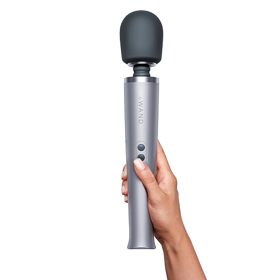 Серый женский вибратор для всего тела Люкс-ванд