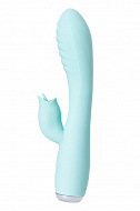 Вибратор с клиторальным стимулятором и язычком, JOS MILO, 20 см
