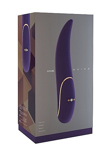 Перезаряжаемый вибратор Aviva, 10 режимов, пурпурный