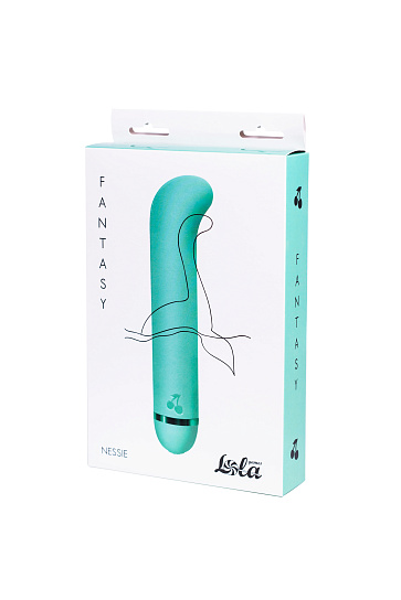 Вибратор Fantasy Nessie с загнутой головкой, мятный