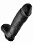 Огромный фаллос 12 Cock with Balls с мошонкой на присоске, 15 см, черный Огромный фаллос 12 Cock with Balls с мошонкой на присоске, 15 см, черный