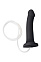 Ремневой страпон с имитацией семяизвержения Strap-on-me, 19.6 см, черный