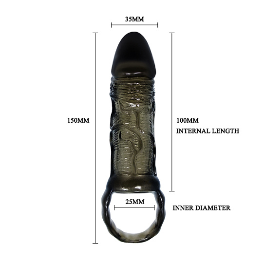 Насадка на пенис с подхватом мошонки