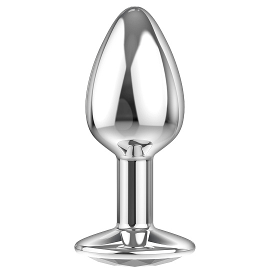 Анальная пробка Lola Games Diamond Clear Sparkle со стразом, XL, прозрачная