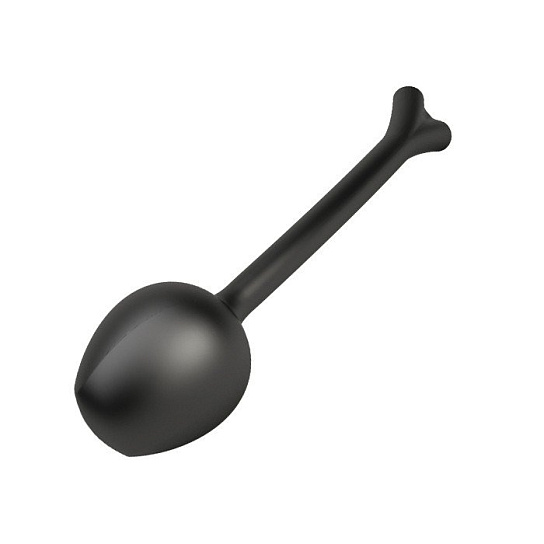 Черный вагинальный тренажер Mono Unplain из силикона