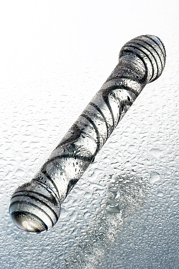 Двусторонний фаллоимитатор стеклянный GLASS 19,5 см