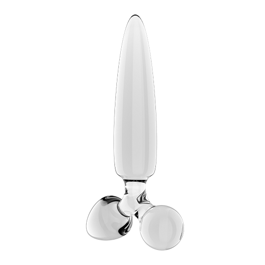 Универсальный стимулятор из стекла Satisfyer Triple Crystal 1, прозрачный