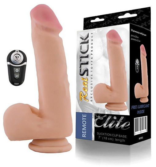 ToyFa RealStick Elite вибратор-реалистик с мошонкой, 21 см