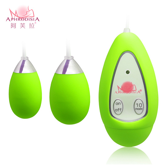 Виброяичко Xtreme-10F Egg (D), зеленое