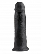 Фаллос на присоске 10 King Cock, черный, 20 см