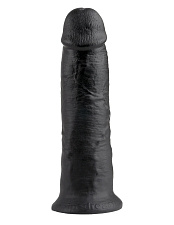 Фаллос на присоске 10 King Cock, черный, 20 см