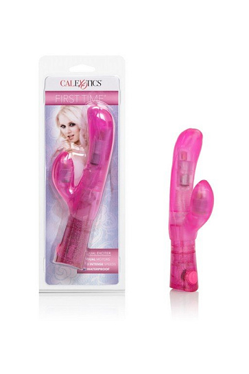 Женский вибратор для новичков First Time Dual Exciter Pink