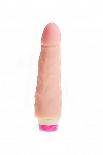 Телесный вибратор Art-Style №2 с ярко выраженной головкой, 17 см