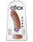 Фаллос на присоске King Cock 8 реалистичный, 19 см, загорелый