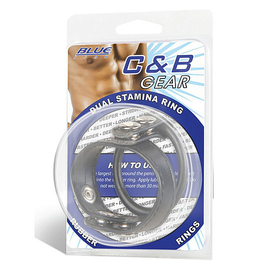 Двойное кольцо для утяжки члена Dual Stamina Ring