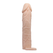 Закрытая насадка реалистик Penis sleeve, 18 см