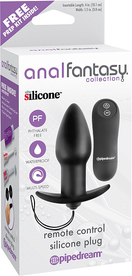 Анальный вибростимулятор SILICONE PLUG