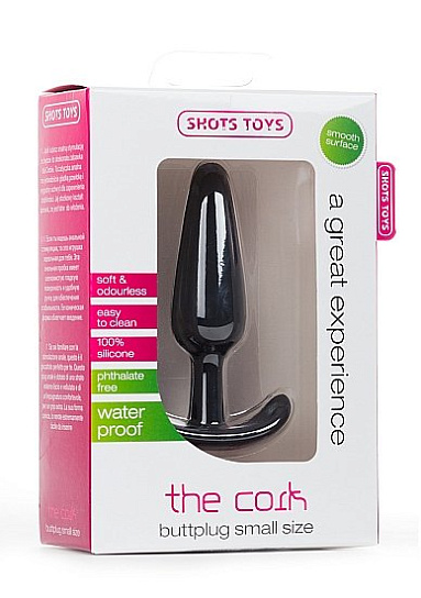Анальный стимулятор THE CORK из силикона, черный