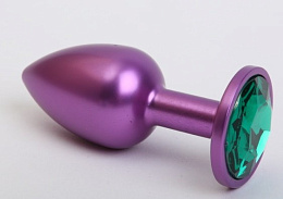 Анальная втулка цвета фиолетовый металлик, 4sexdream, зеленая