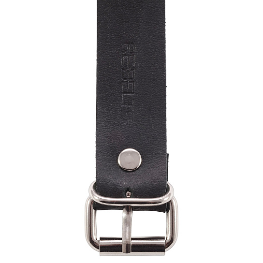 Металлический поводок с кожаной ручкой и чокер с кольцом RADA