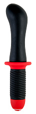 Женский вибратор с двойным мотором от ToyFa Black & Red, черный