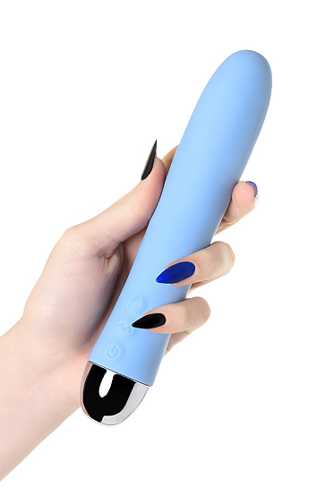 Вибратор с функцией нагрева PHYSICS FAHRENHEIT, 19 см, голубой