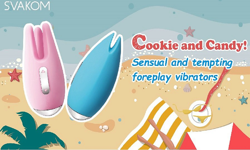 Вибростимулятор клитора с подвижными тентаклями Svakom Cookie, розовый