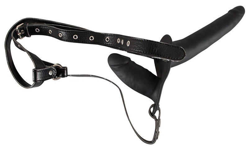Двойной вагинально-анальный страпон Double Strap-On, 15 (8,5) см