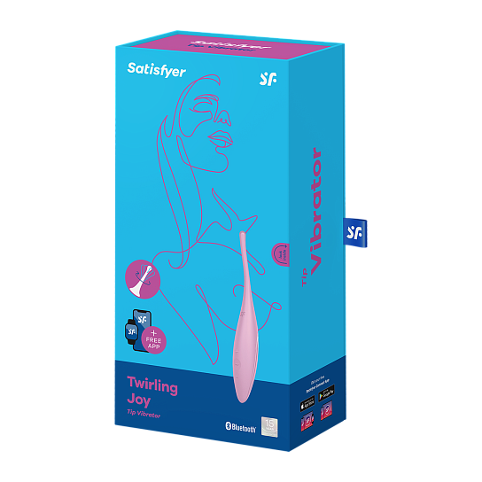 Вибратор для точечной стимуляции клитора с мобильным приложением Satisfyer Twirling Joy, розовый