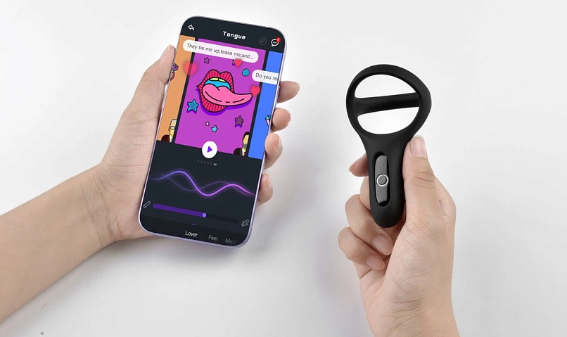 Двойное эрекционное кольцо Magic Motion Rise, черное