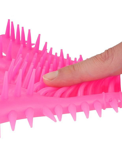 Перчатка для чувственной стимуляции эрогенных зон Neon Luv Glove, розовая