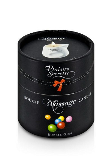Massage Candle Bubble Gum свеча с массажным маслом, 80 мл