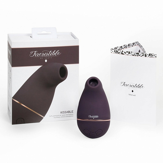 Бесконтактный стимулятор Kissable из мягкого силикона, фиолетовый