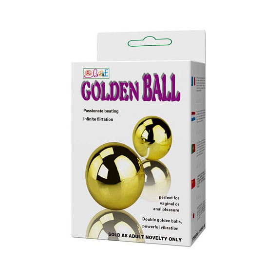 Вагинальные виброшарики Golden Ball с пультом ДУ