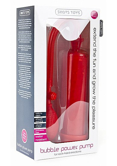 Вакуумная помпа для мужчин, 19 см, красная