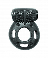 Эрекционное виброкольцо из серии Rings Axle-pin, черное