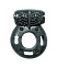Эрекционное виброкольцо из серии Rings Axle-pin, черное