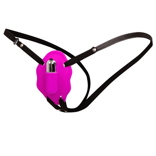 Клиторальный стимулятор Love Rider на резинках, розовый, 10 см