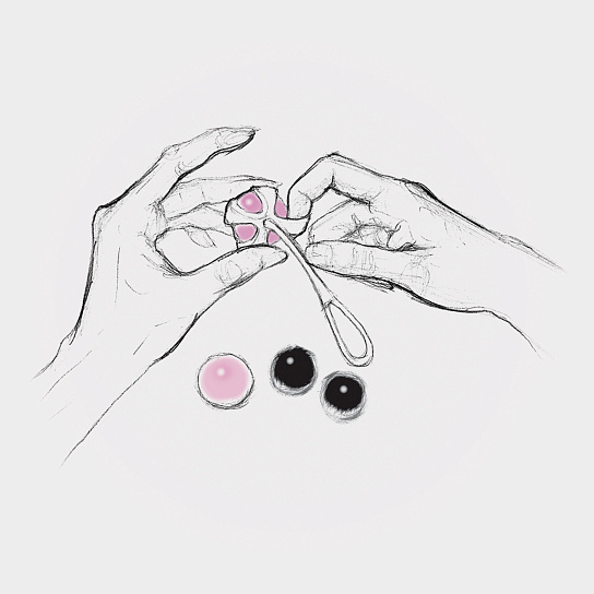 Набор вагинальных шариков Geisha Balls Magnetic из силикона