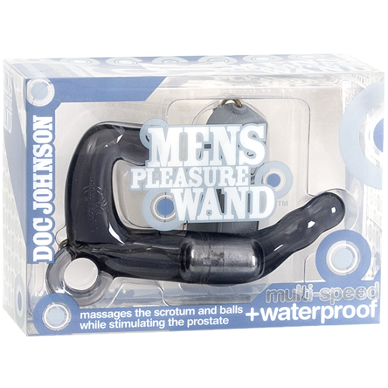 Массажер простаты для мужчин Mens Plesure Wand с пультом, серый