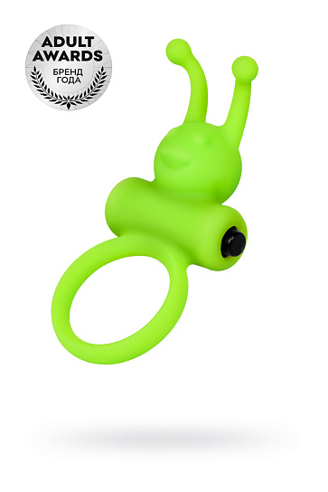 Эрекционное виброкольцо A-Toys by Toyfa Flik, зеленый