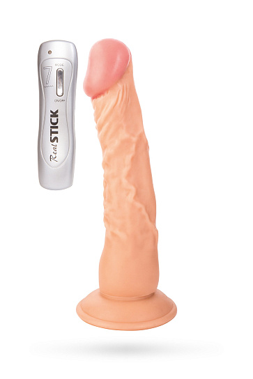 Вибратор реалистичный RealStick Nude, 7 режимов 22,5 см