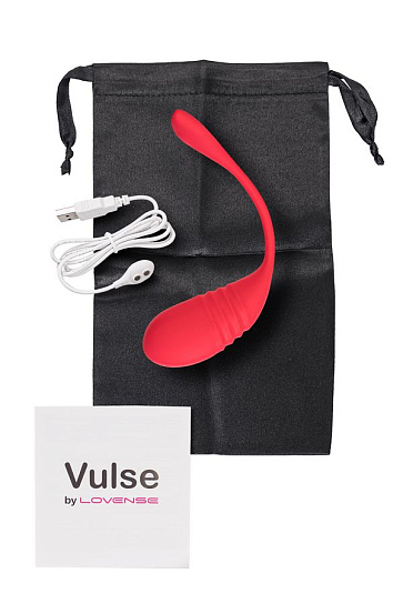 Виброяйцо с фрикциями Lovense Vulse, красное