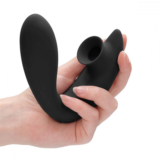 Вибратор с вакуумно-волновой стимуляцией Desirable, черный