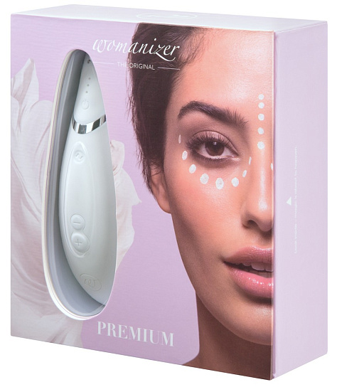 Стимулятор клитора Womanizer Premium, белый