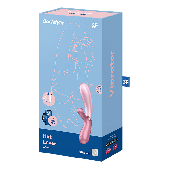 Вибратор-кролик с подогревом Satisfyer Hot Lover, розовый