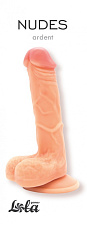 Реалистичный фаллоимитатор на присоске Nudes, 14 см, телесный