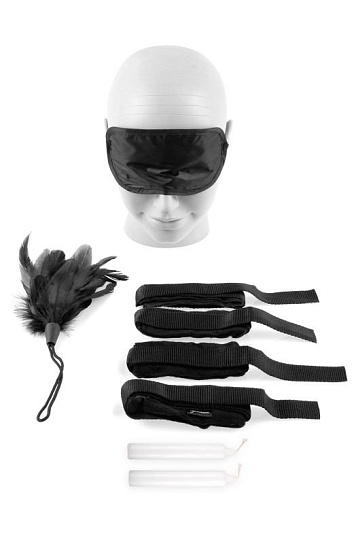 Комплект бондаж для новичков Beginner's Bondage Set, черный